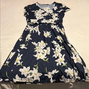 Ouges Floral Navy Dress